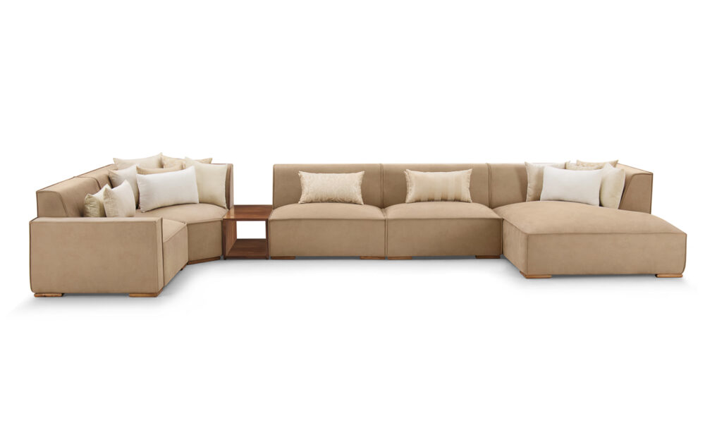 Chloé, Salon en U, 2.4×4.9×1.8 m